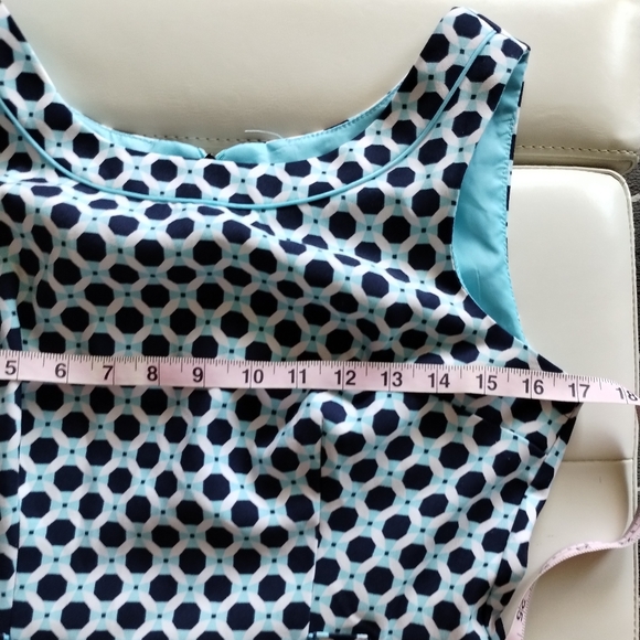 Mod Geometric Print Dress by London Times - Picture 11 of 13